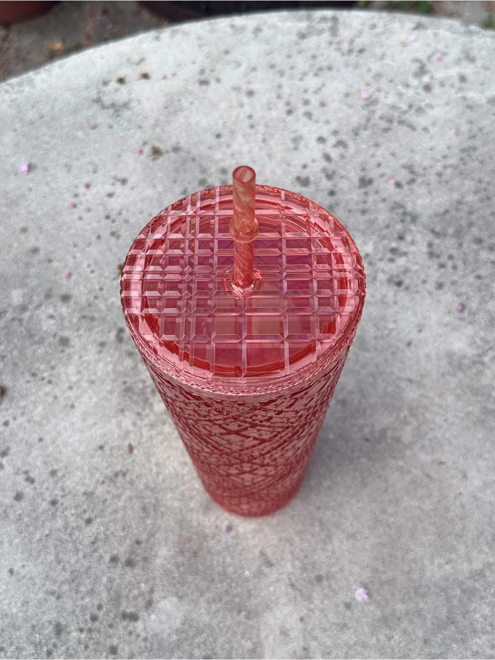 NWT Starbucks 2021 Winter Holiday Jeweled Tumbler Rose Gold